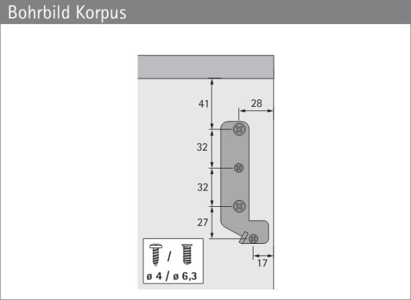 Klappenbeschlag Lift Junior 90, �ffnungswinkel 75� (Garnitur)