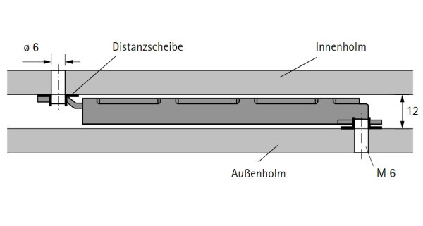 Rastomat, Verstellbeschlag f�r Kopf- und Fu�teil (10 Raster)