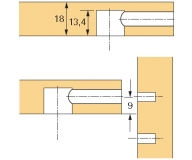 Rastex 15 f�r 18mm B�den ohne Abdeckrand vernickelt