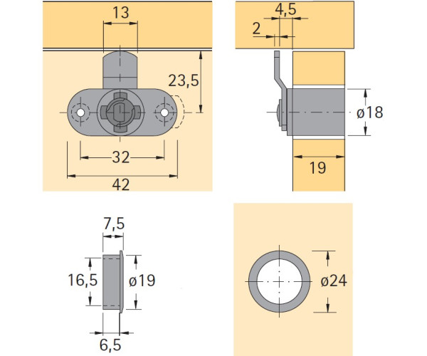 Hebelzylinderschlo�