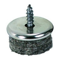 Filz-Parkettgleiter zum Anschrauben  mit Metallgeh�use, 28mm