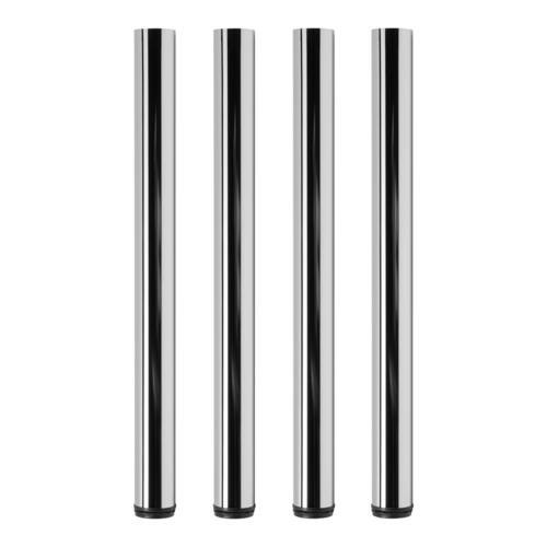 Tischbeine �60mm x 1100mm aus Stahl Oberfl�che Chrom (Set)