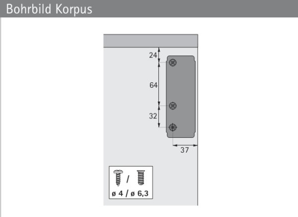 Klappenbeschlag Lift 90, �ffnungswinkel 90�  (Garnitur)