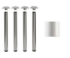 Tischbeine �60mm x 710mm wei� (Set)