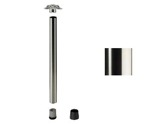 Tischbein �60mmx1200mm, abl�ngbar, Edelstahl finish