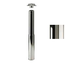 Tischbein �80mmx690mm verstellbar bis 870mm, hochglanz verchromt